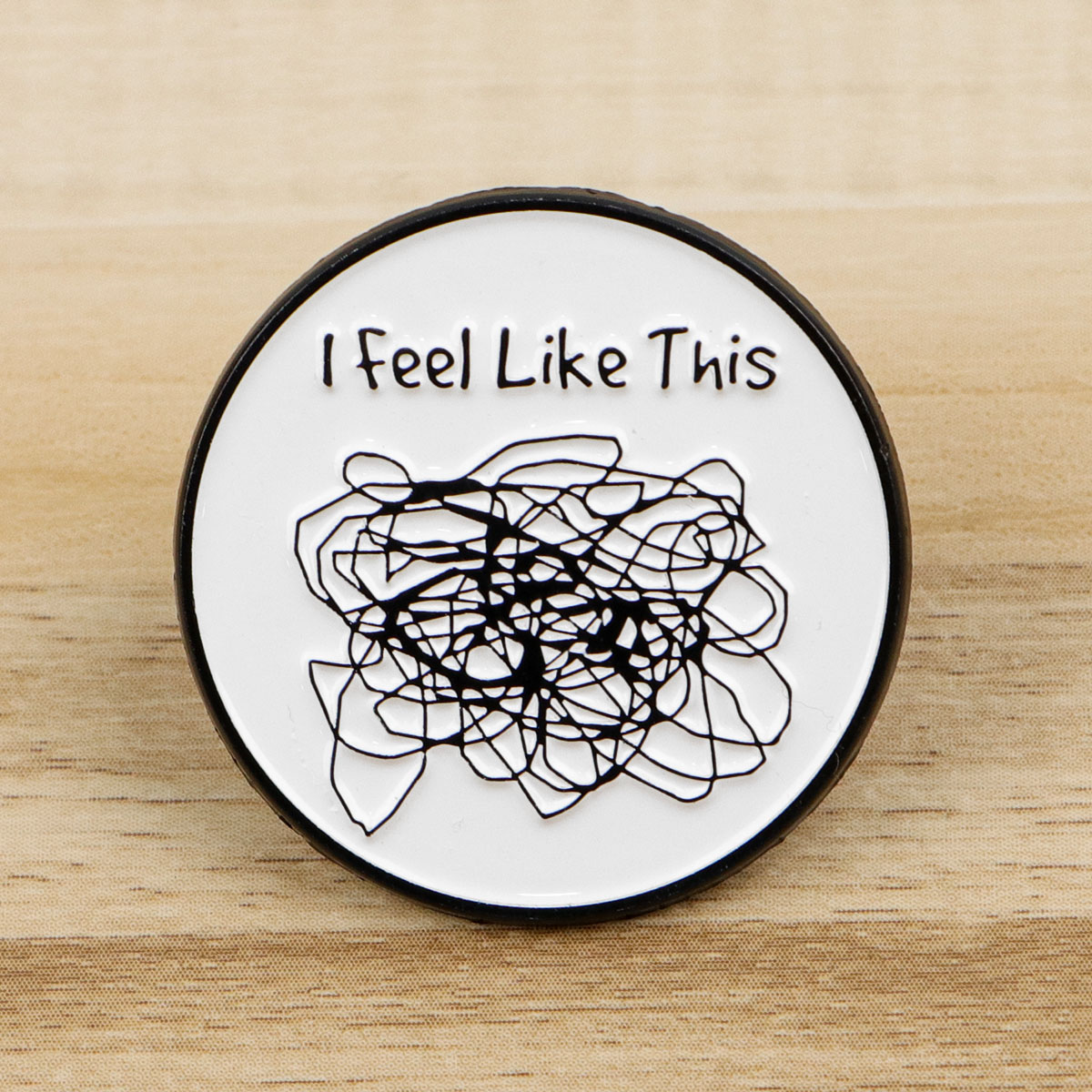 Women Accessories Picture - I FEEL LIKE THIS Enamel Pin