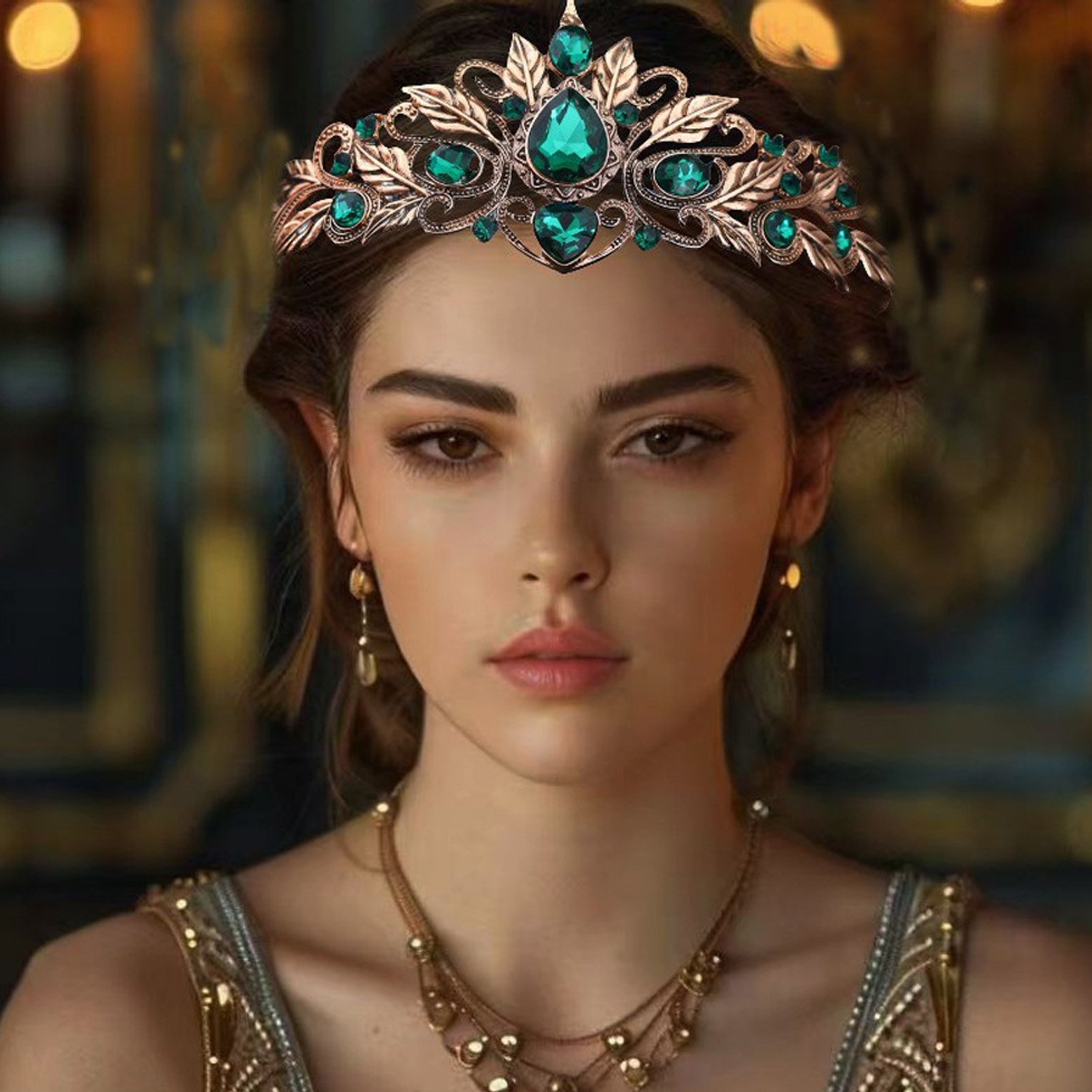Women Accessories Dropshipping - Baroque Style Round Tear Drop Hair