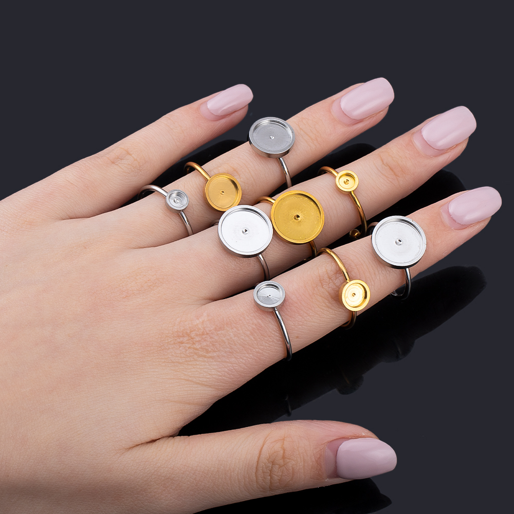 Ring Set Adjustable - 10pcs Adjustable Open Finger Ring Setting