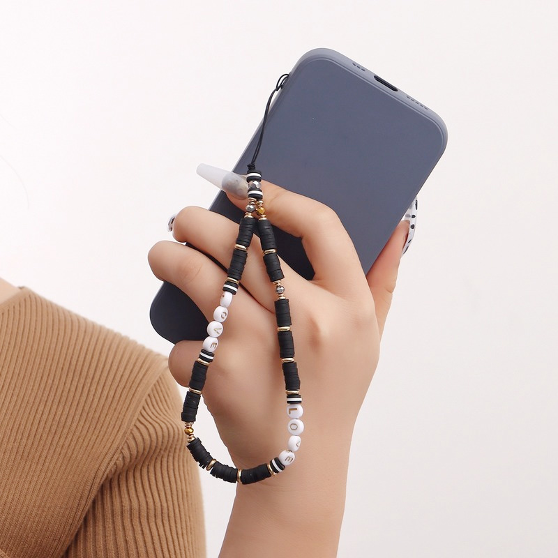 Women Accessories Picture - Fashion Devil's Eye Clay Phone Chain