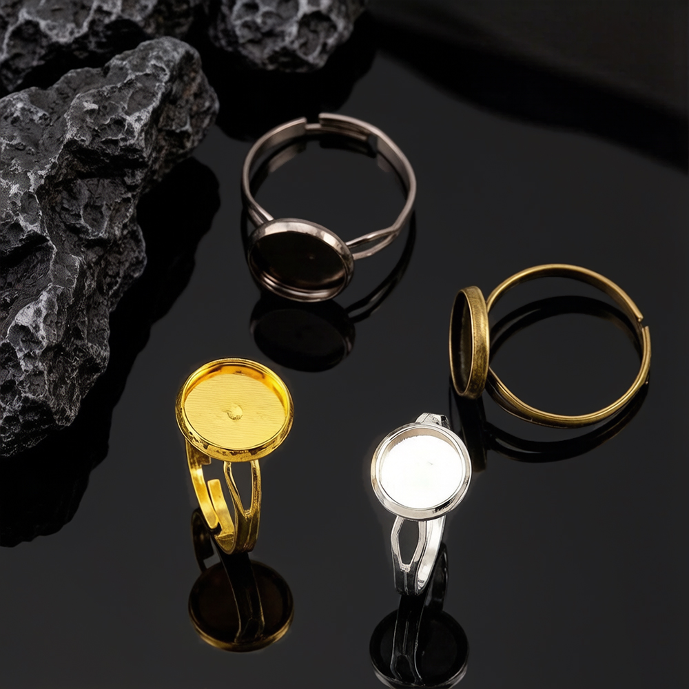 Ring Set Adjustable - 10pcs/lot Adjustable Blank Ring Base Fit