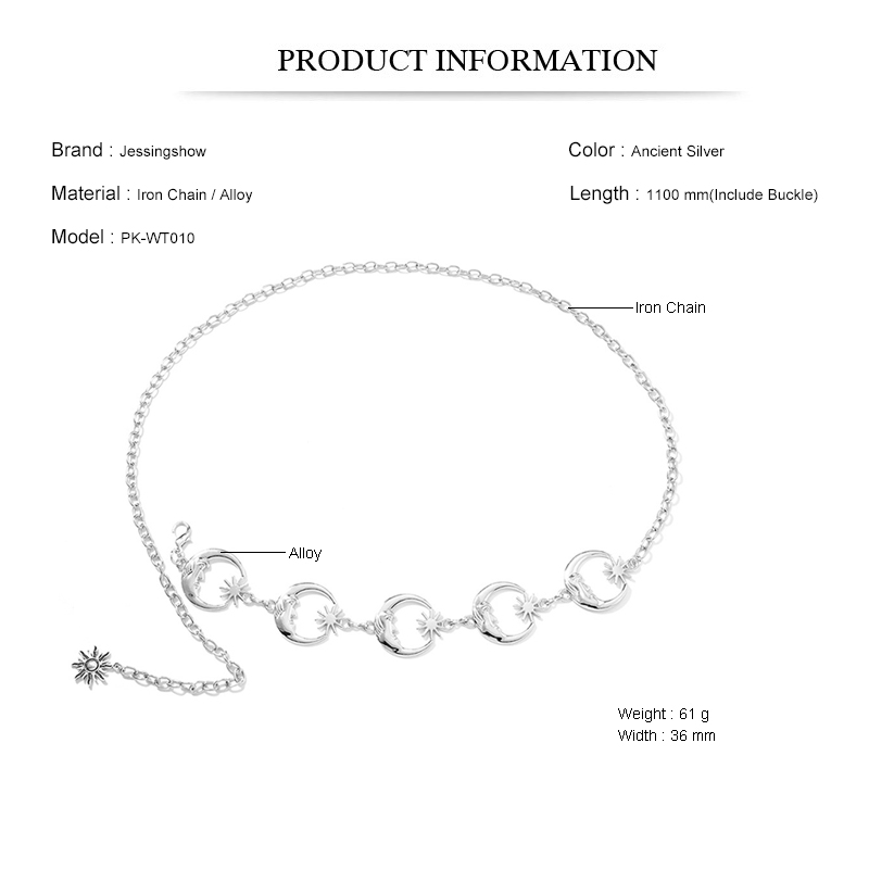 Women's Alloy Silver Moon Wais - огляд і ціна Women Accessories Pk