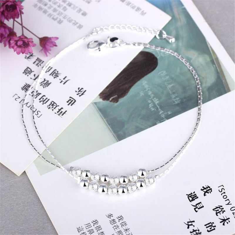 KOFSAC Summer New 925 Sterling - огляд і ціна Beaded Anklet Chain