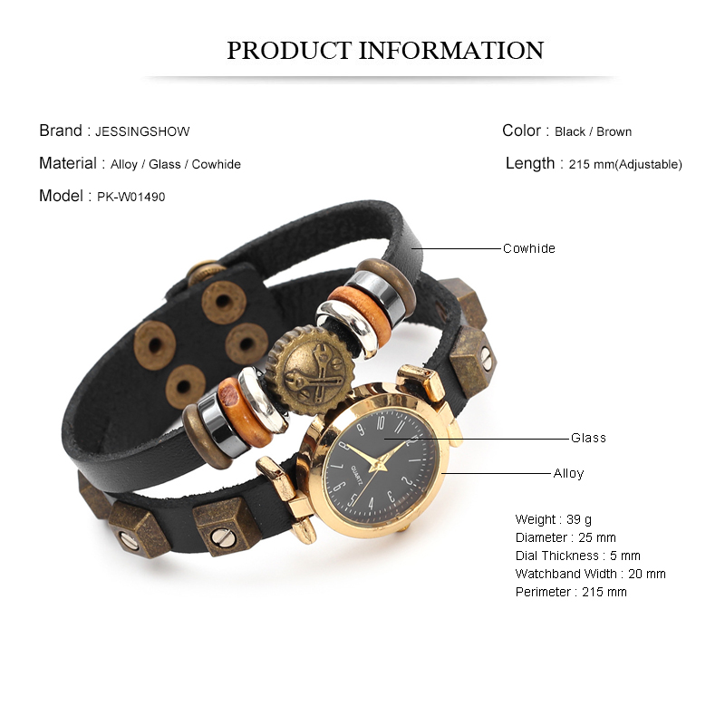 Punk Style Quartz Watch Handma - огляд і ціна Women Accessories Pk