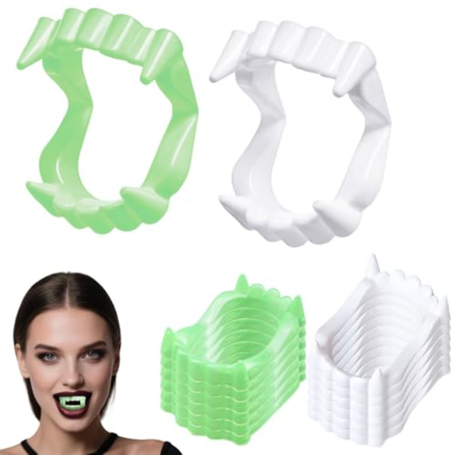 12 Pcs Halloween White Teeth F - огляд і ціна Women'S Vampire Accessories