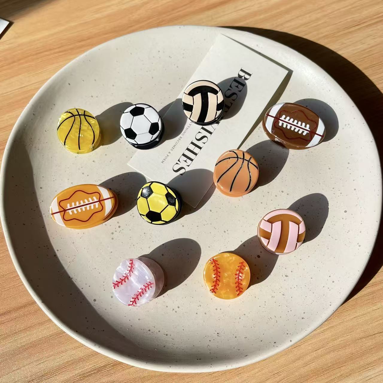 Cute Sport Ball Hair Clips for - огляд і ціна Women'S Volleyball Accessories