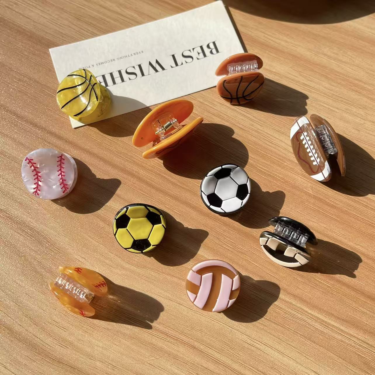 Cute Sport Ball Hair Clips for - огляд і ціна Women'S Volleyball Accessories