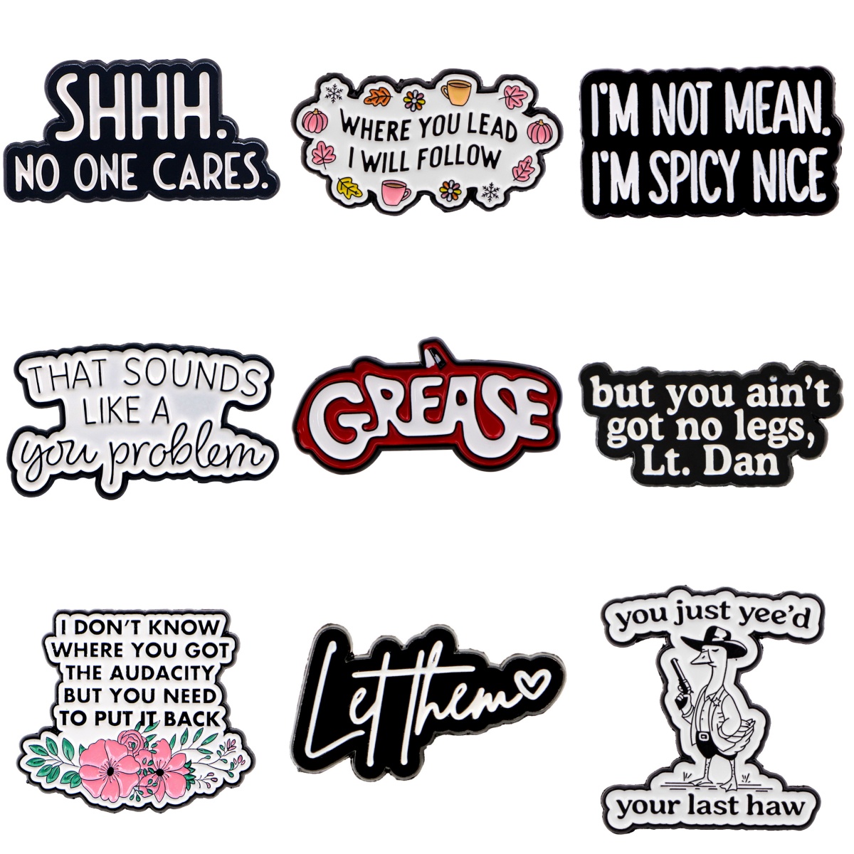 I DON'T KNOW Brooches For Wome - огляд і ціна Women Accessories Quotes