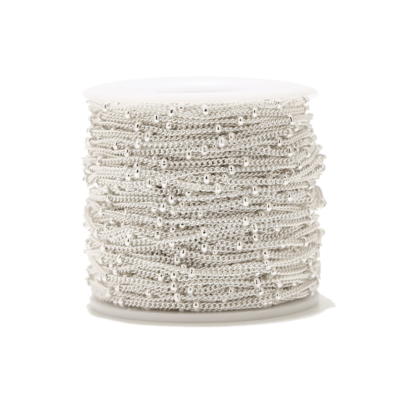 2 Meters Stainless Steel Silve - огляд і ціна Beaded Anklet Chain