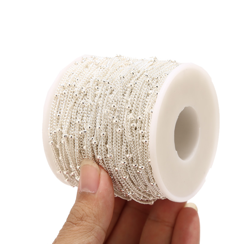 2 Meters Stainless Steel Silve - огляд і ціна Beaded Anklet Chain