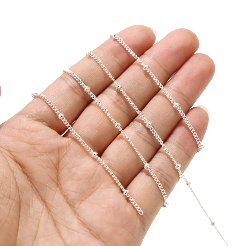 2 Meters Stainless Steel Silve - огляд і ціна Beaded Anklet Chain