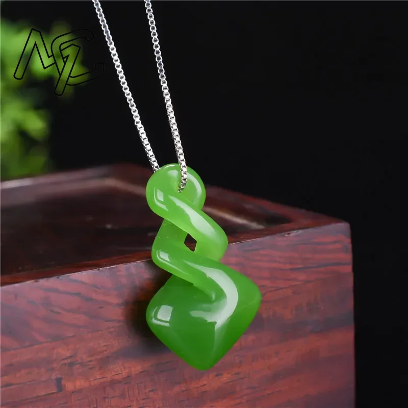 Natural Hetian Jade Green Colo - огляд і ціна Women Accessories Dropshipping