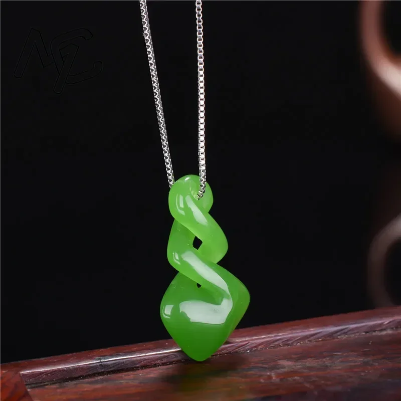 Natural Hetian Jade Green Colo - огляд і ціна Women Accessories Dropshipping