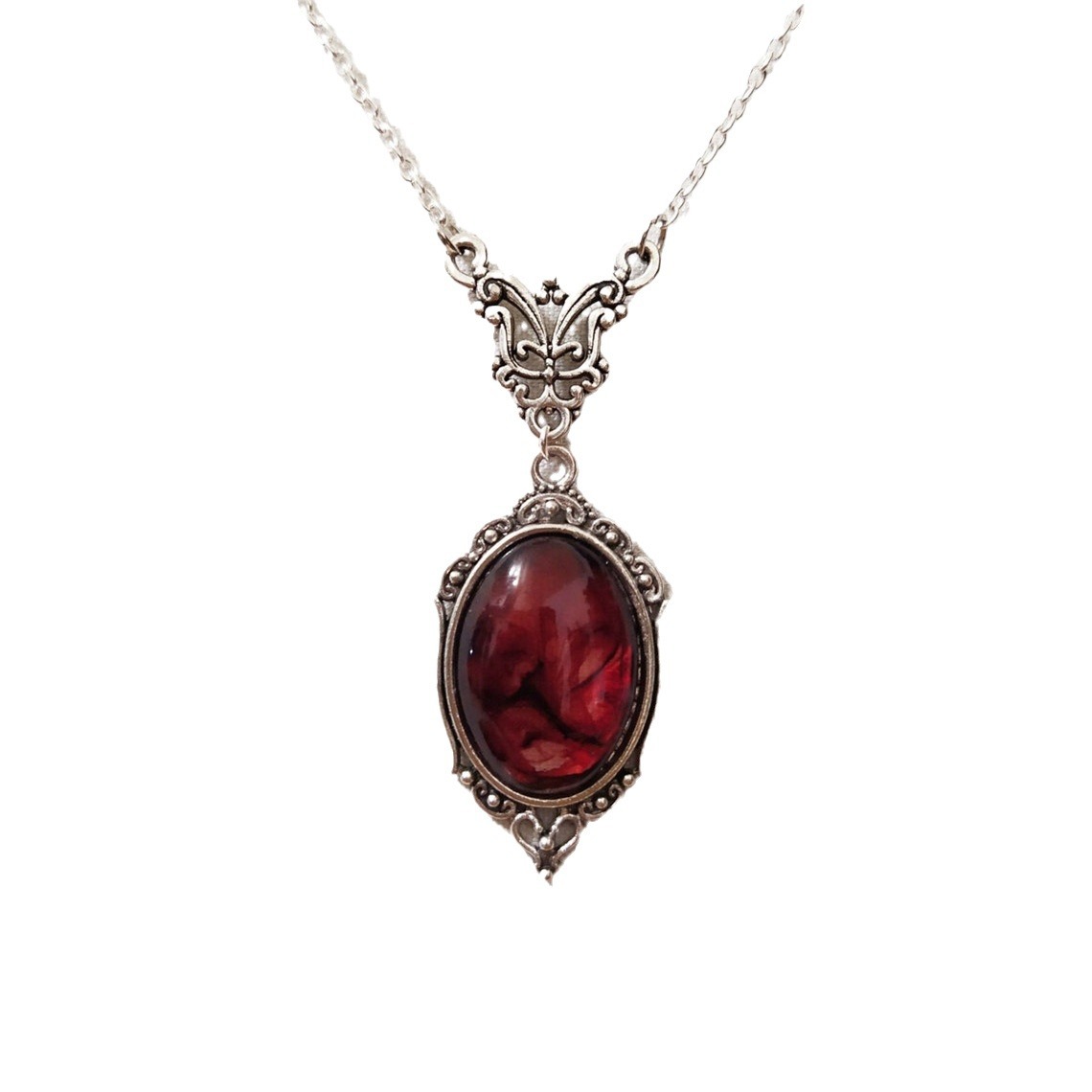 Vintage Gothic Blood Red Quart - огляд і ціна Women'S Vampire Accessories
