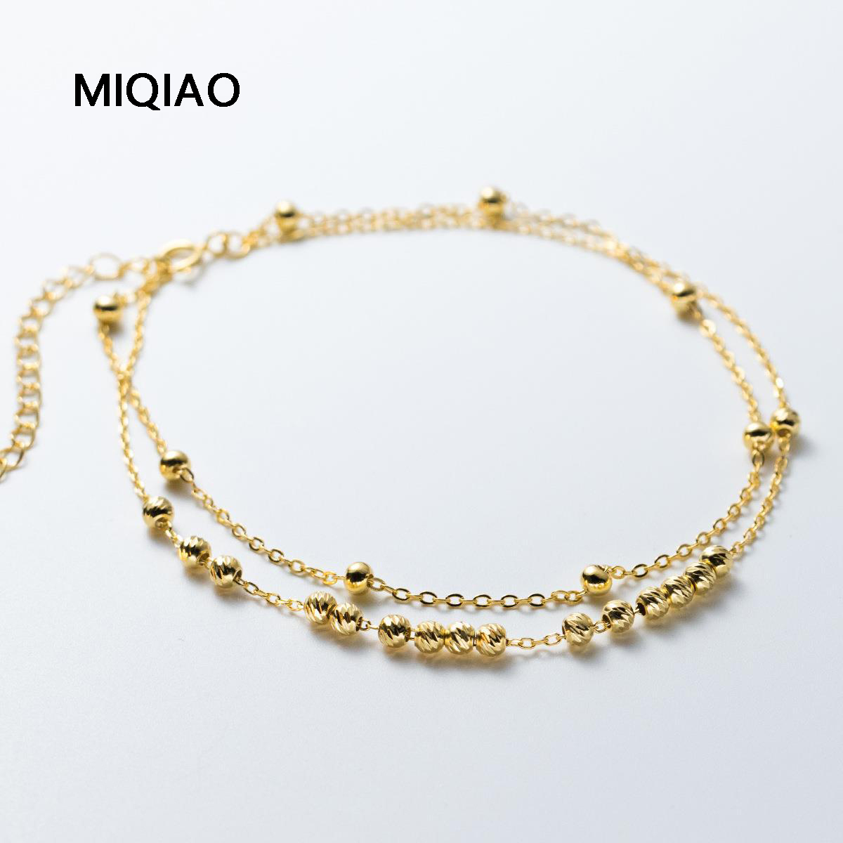 MIQIAO 925 Sterling Silver Ank - огляд і ціна Beaded Anklet Chain