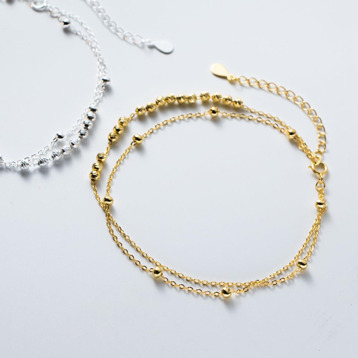 MIQIAO 925 Sterling Silver Ank - огляд і ціна Beaded Anklet Chain