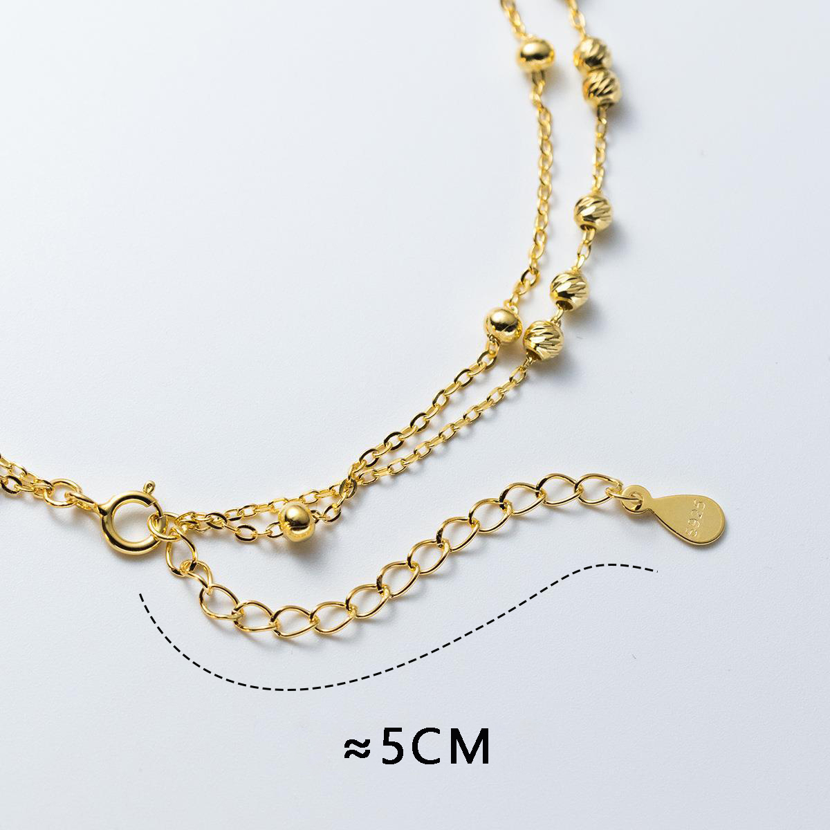 MIQIAO 925 Sterling Silver Ank - огляд і ціна Beaded Anklet Chain