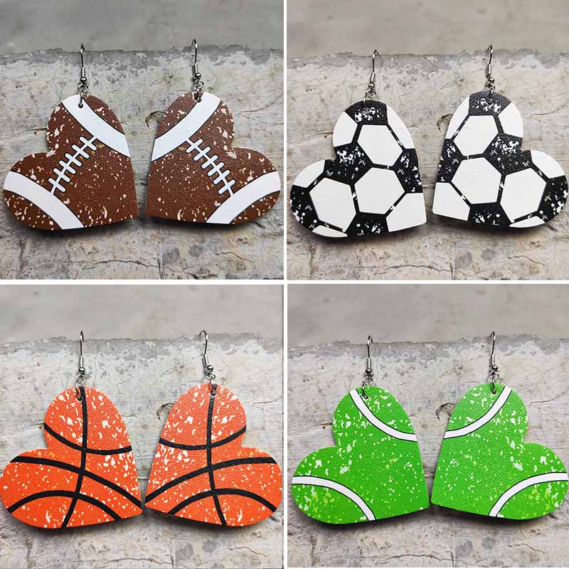 Heart PU Leather Baseball Dang - огляд і ціна Women'S Volleyball Accessories