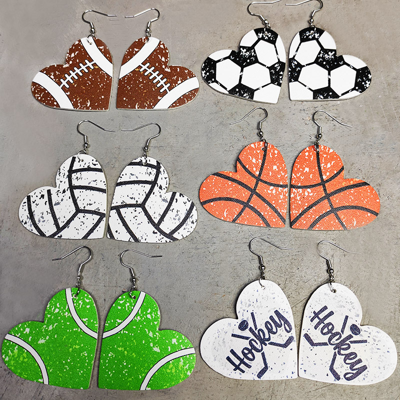 Heart PU Leather Baseball Dang - огляд і ціна Women'S Volleyball Accessories