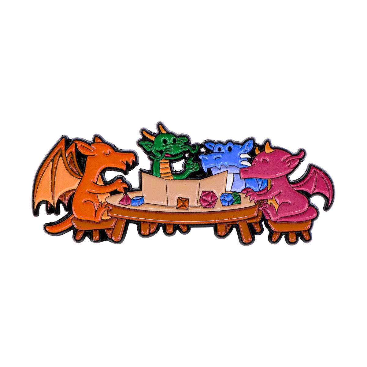 Game Dice Enamel Pin Dragon Ba - огляд і ціна Women Accessories Picture