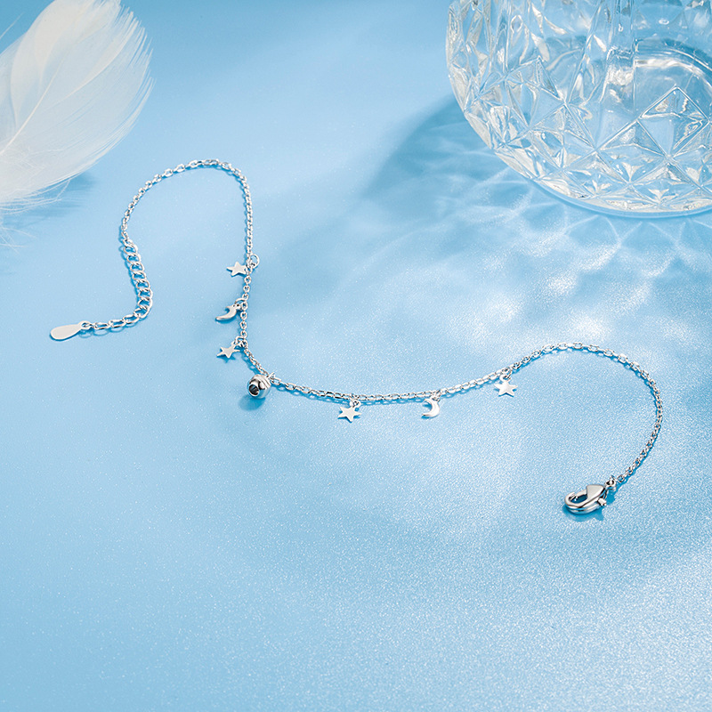 Romantic Moon Star Bead Feet C - огляд і ціна Beaded Anklet Chain