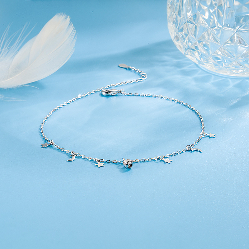 Romantic Moon Star Bead Feet C - огляд і ціна Beaded Anklet Chain