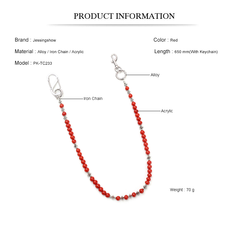 Hip Hop Punk Jean Chain Red Be - огляд і ціна Women Accessories Pk