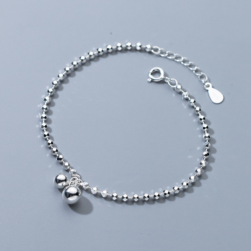 925 Sterling Silver Diamond-Cu - огляд і ціна Beaded Anklet Chain