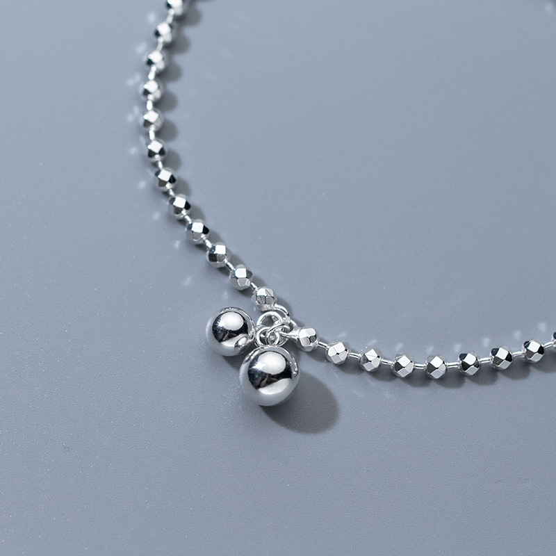 925 Sterling Silver Diamond-Cu - огляд і ціна Beaded Anklet Chain