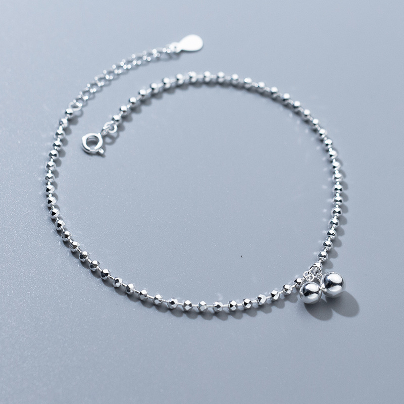 925 Sterling Silver Diamond-Cu - огляд і ціна Beaded Anklet Chain