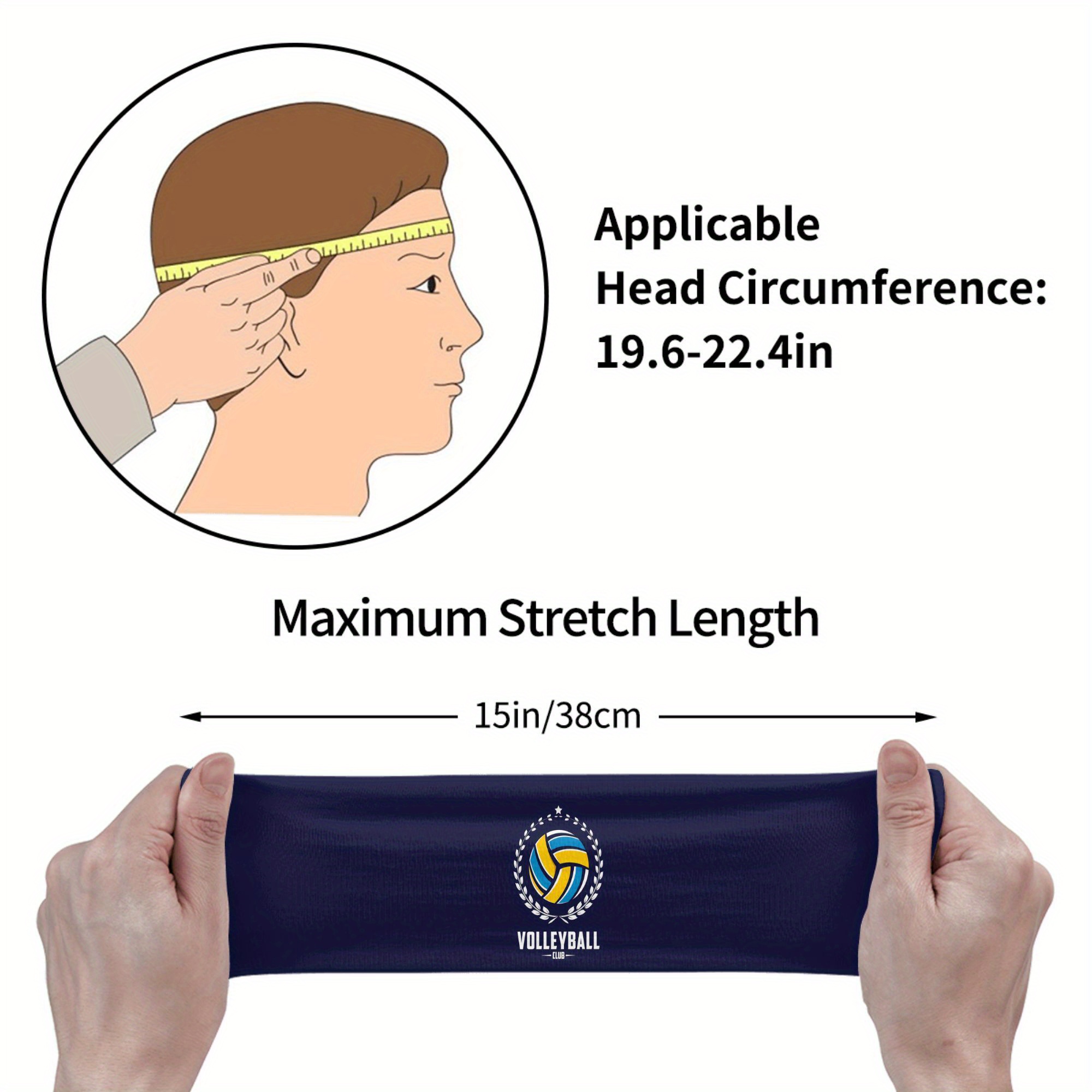 Volleyball Club Headband Navy  - огляд і ціна Women'S Volleyball Accessories