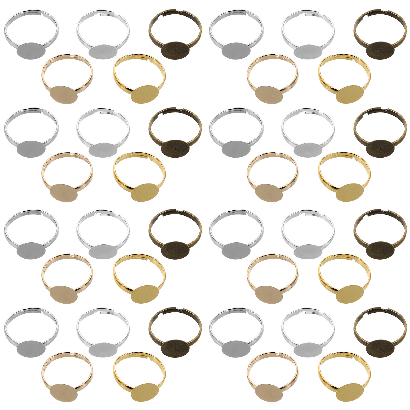 100Pcs Cabochon Base Ring Sett - огляд і ціна Ring Set Adjustable