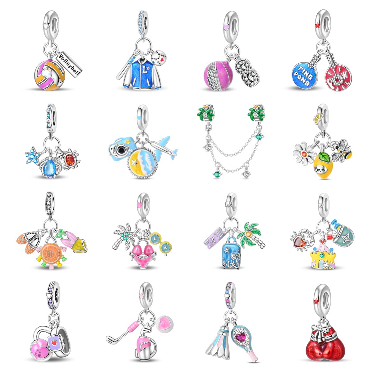 Original Charms Silver Plated  - огляд і ціна Women'S Volleyball Accessories