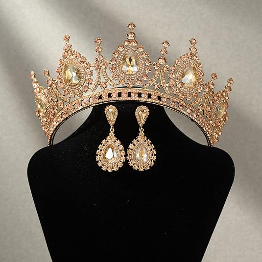 Baroque Queen Green Crown Crys - огляд і ціна Women Accessories Dropshipping