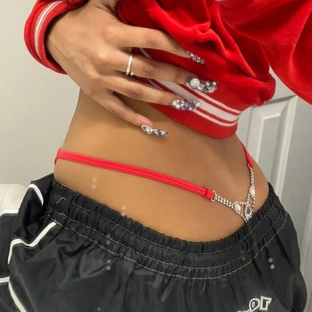 Sexy Round Rhinestone Thong Ad - огляд і ціна Women Accessories Dropshipping