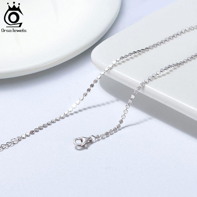 ORSA JEWELS Genuine 925 Sterli - огляд і ціна Beaded Anklet Chain