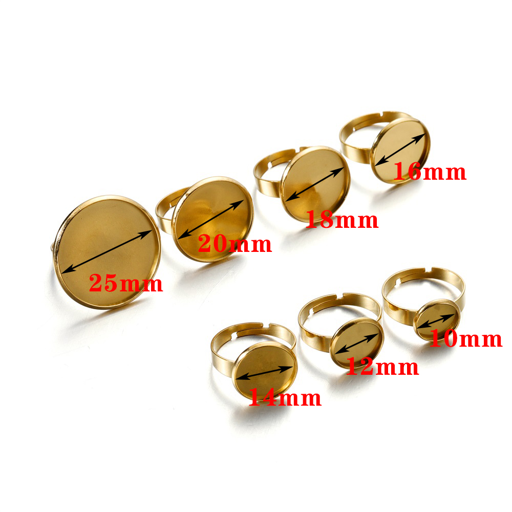 10pcs Stainless Steel Adjustab - огляд і ціна Ring Set Adjustable
